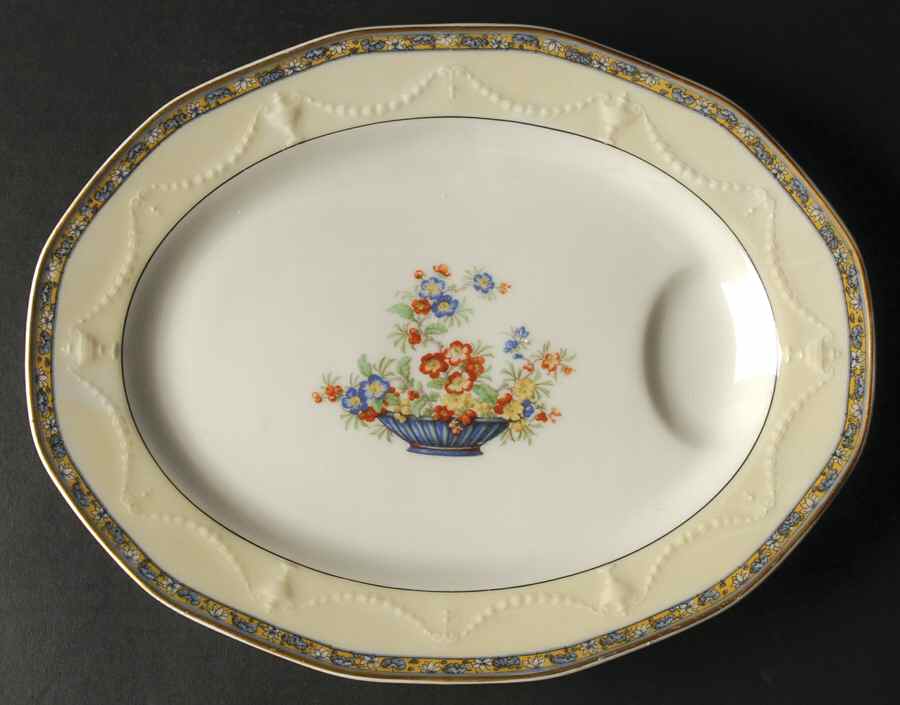 Chippendale 11" Oval Serving Platter by Haviland-1