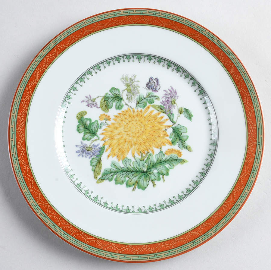 Chrysantheme Salad Plate by Haviland-1