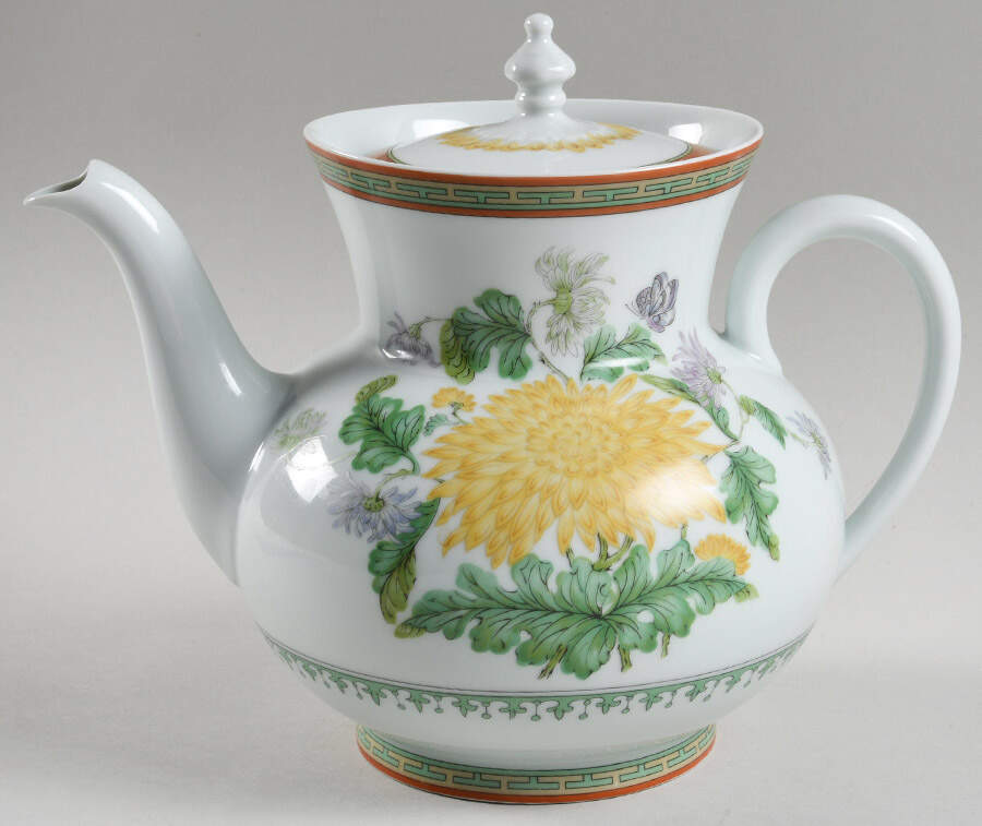 Chrysantheme Teapot & Lid by Haviland-1