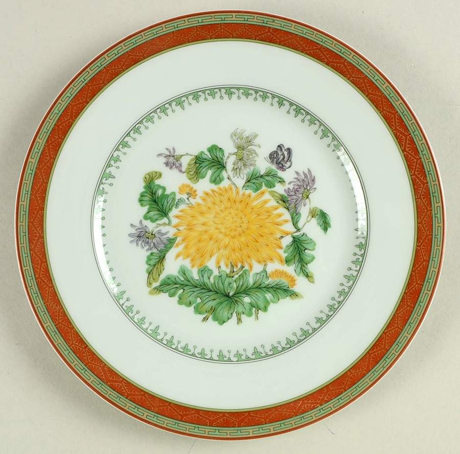 Chrysantheme Salad Plate by Haviland-1