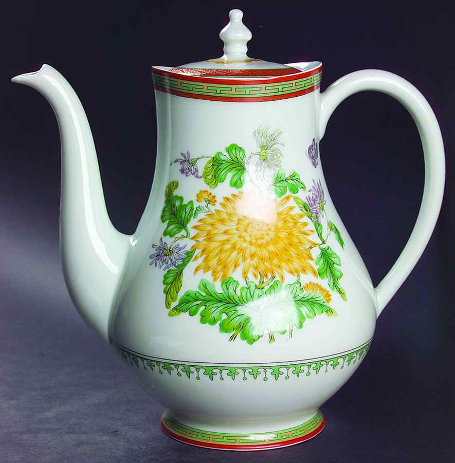 Chrysantheme Coffee Pot & Lid by Haviland-1