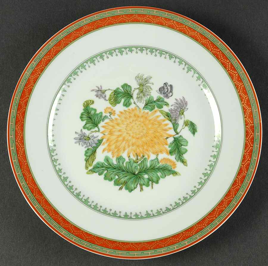 Chrysantheme Luncheon Plate by Haviland-1