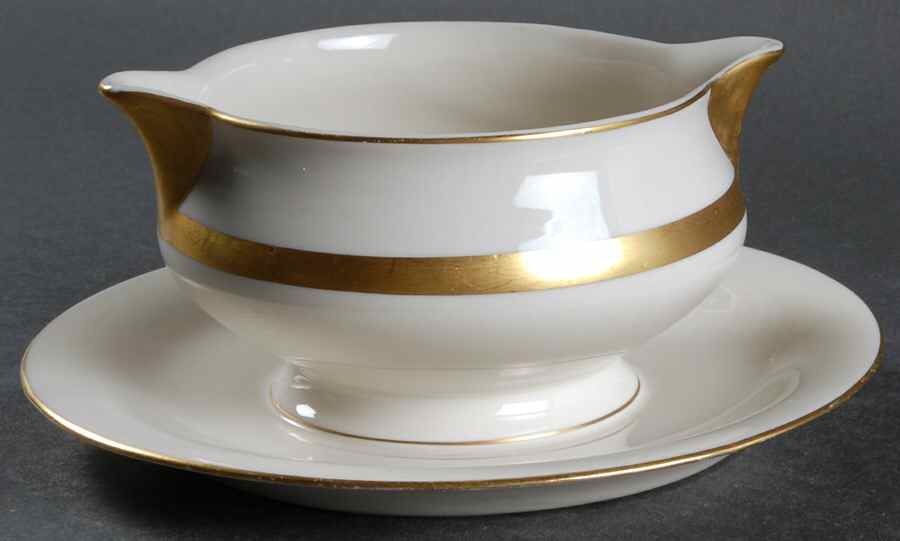 Claridge Gravy Boat with Attached Underplate by Haviland-1