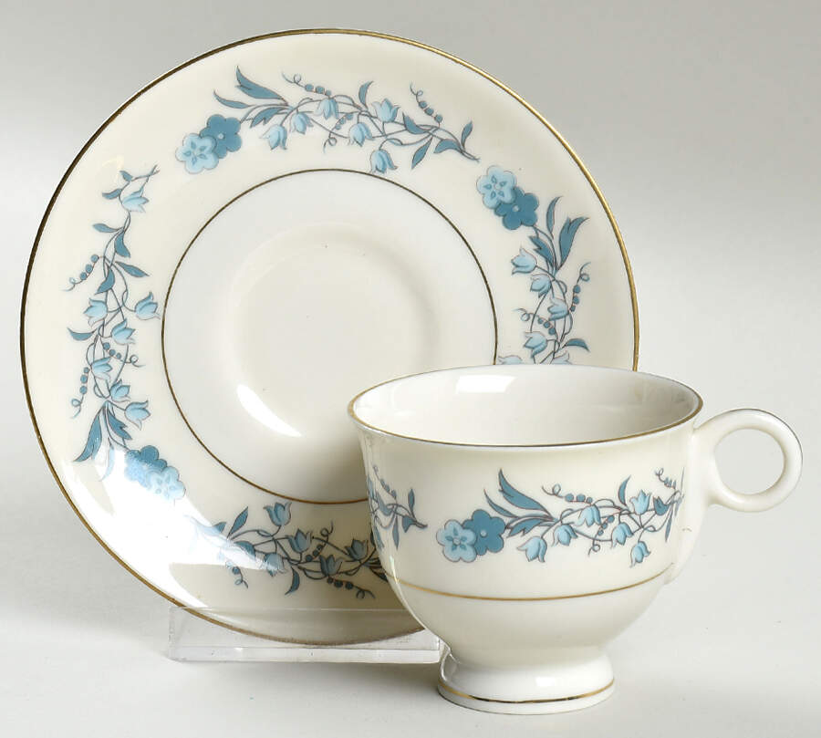 Clinton Footed Demitasse Cup & Saucer Set by Haviland-1