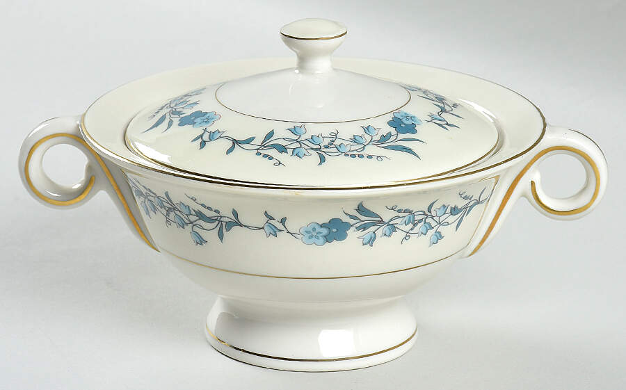 Clinton Sugar Bowl & Lid by Haviland-1