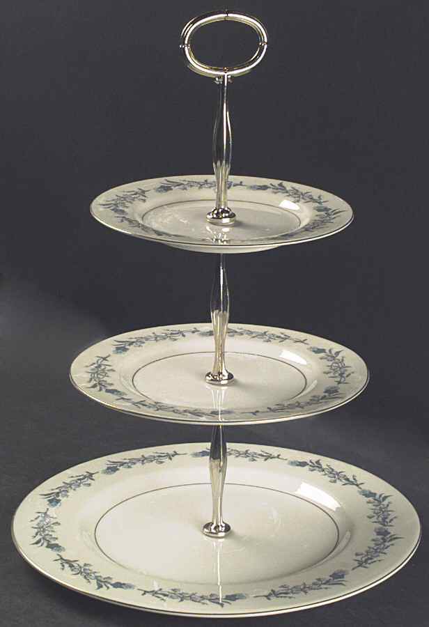 Clinton 13 7/8"-14 1/4" 3-Tiered Serving Tray(DP,SP,BB) HC by Haviland-1