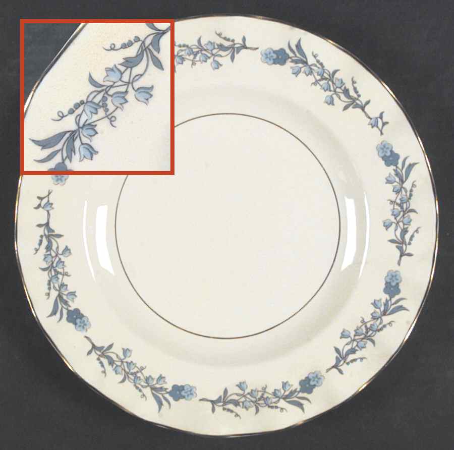 Clinton Scalloped Luncheon Plate by Haviland-1