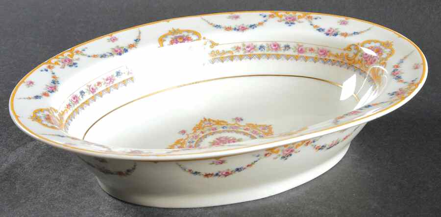 Clio 9" Oval Vegetable Bowl by Haviland-1