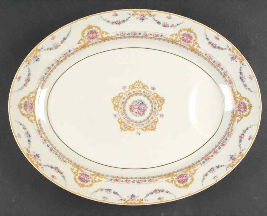 Clio 13" Oval Serving Platter by Haviland-1