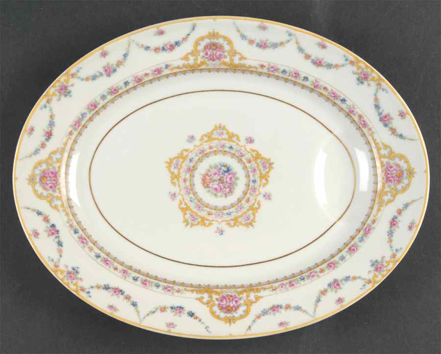 Clio 11" Oval Serving Platter by Haviland-1