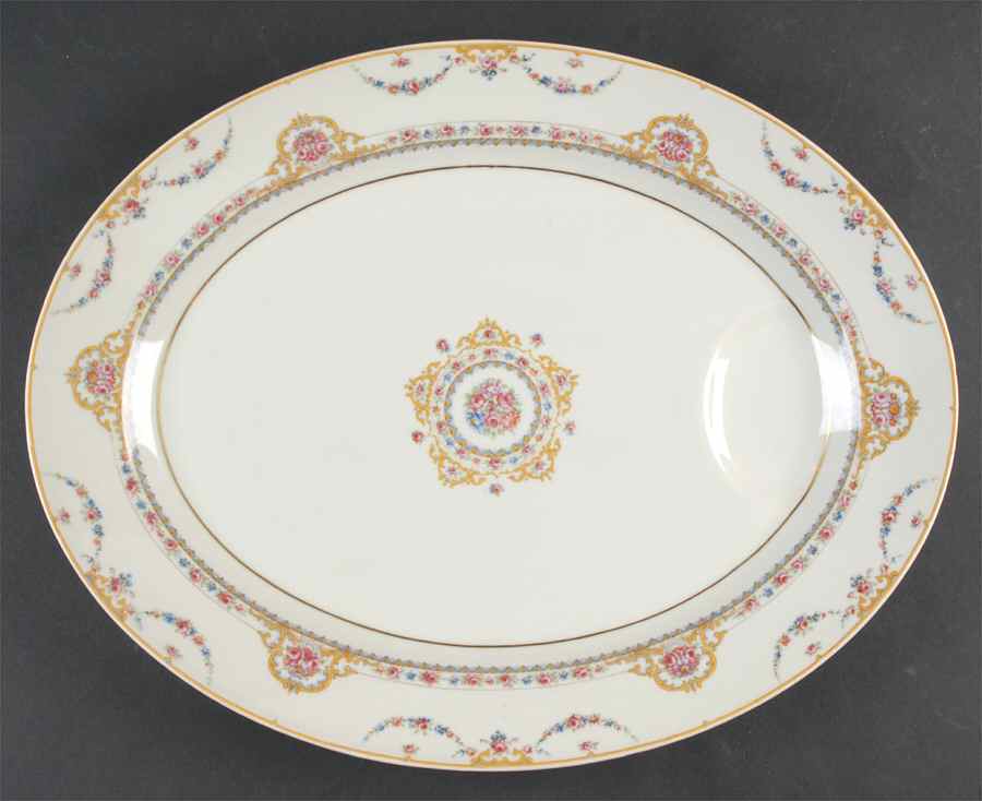 Clio 15" Oval Serving Platter by Haviland-1