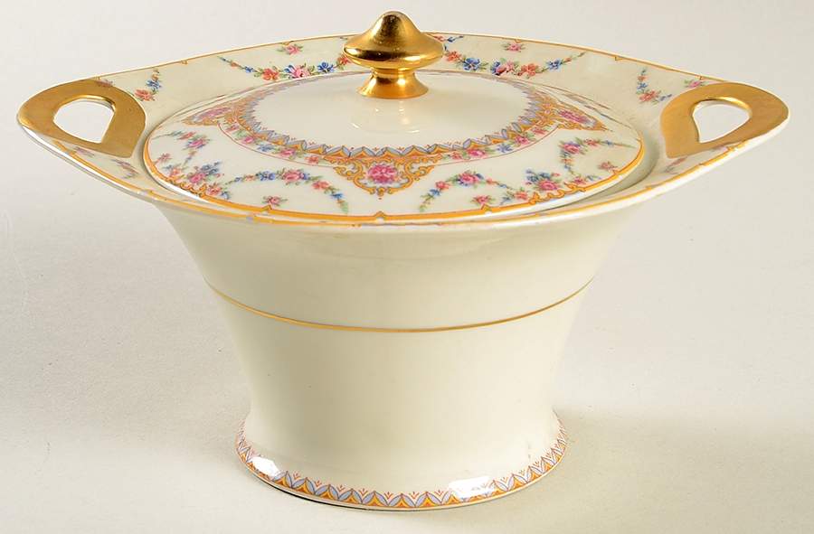 Clio Sugar Bowl & Lid by Haviland-1
