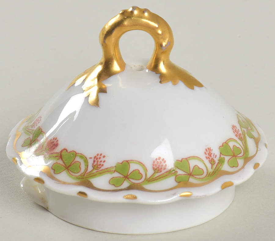 Clover Leaf Lid for Small Coffee Pot by Haviland-1