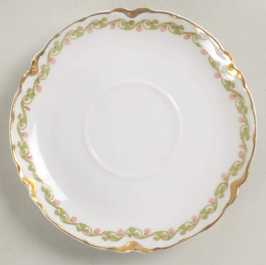 Clover Leaf Saucer for Flat Cup by Haviland-1