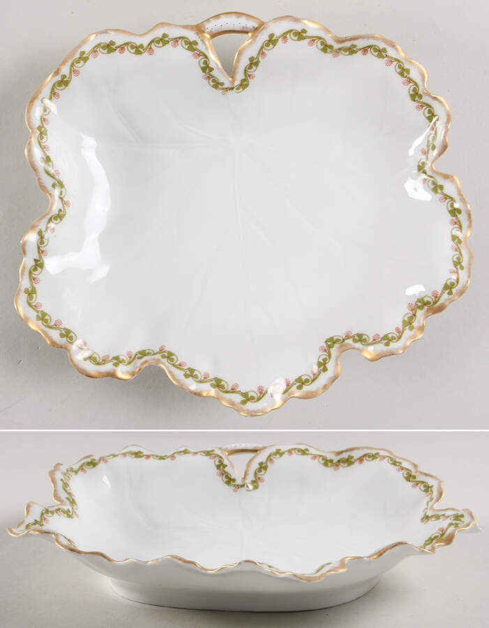Clover Leaf 9" Leaf Dish by Haviland-1