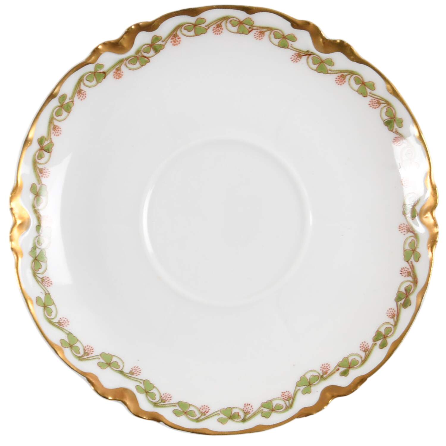 Clover Leaf Saucer for Flat Cup by Haviland-1