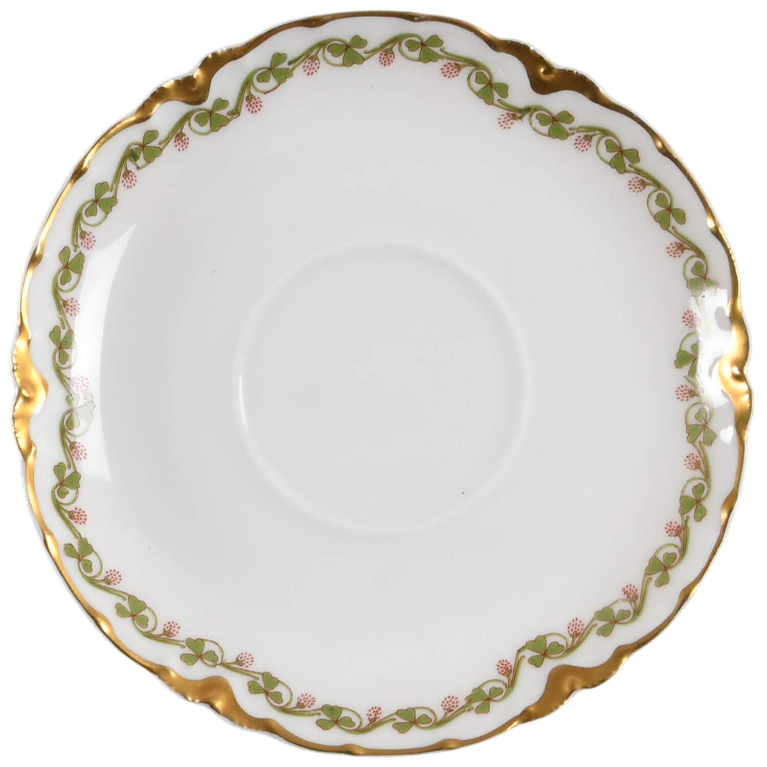 Clover Leaf Saucer for Flat Cup by Haviland-1
