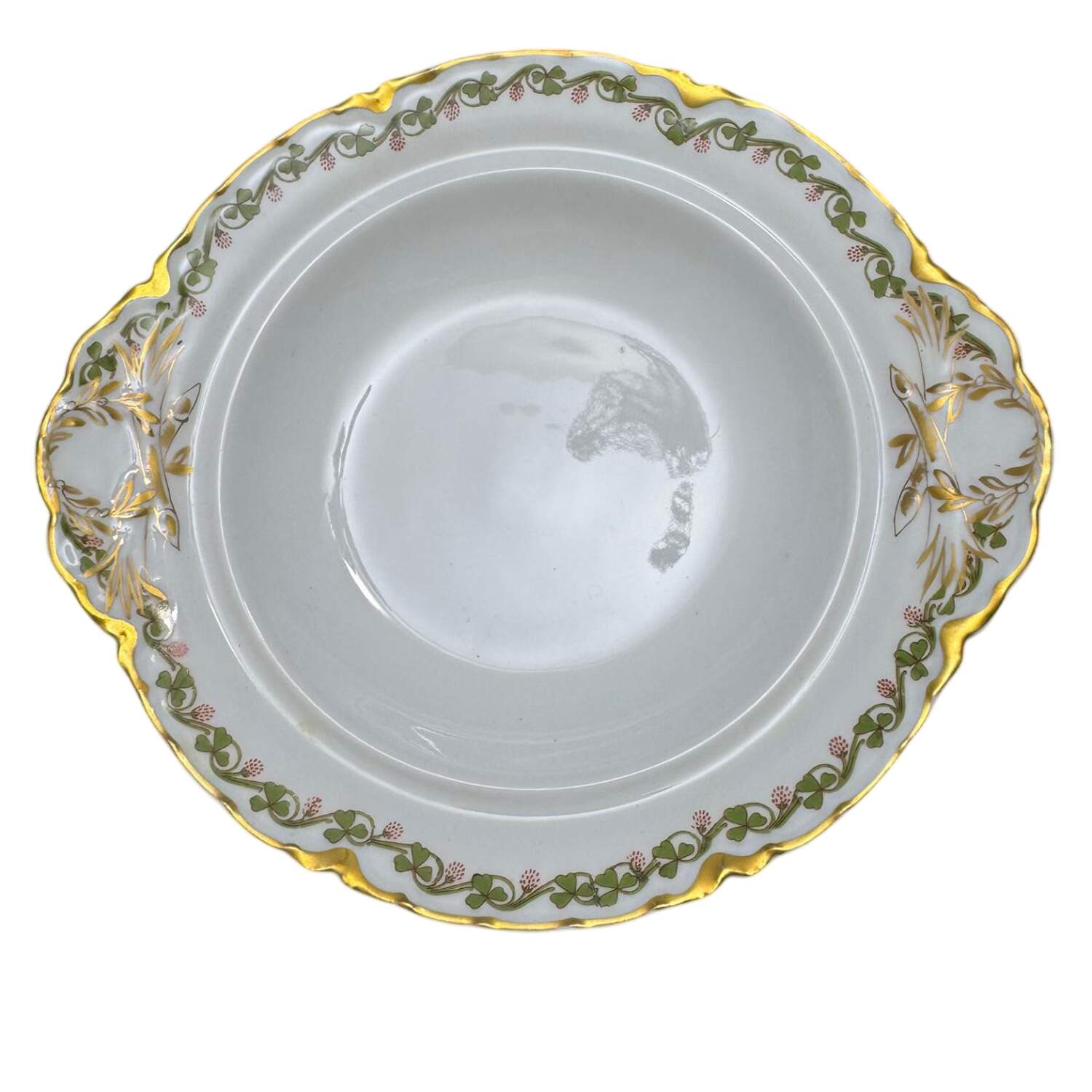 Clover Leaf Lid for Round Butter by Haviland-1