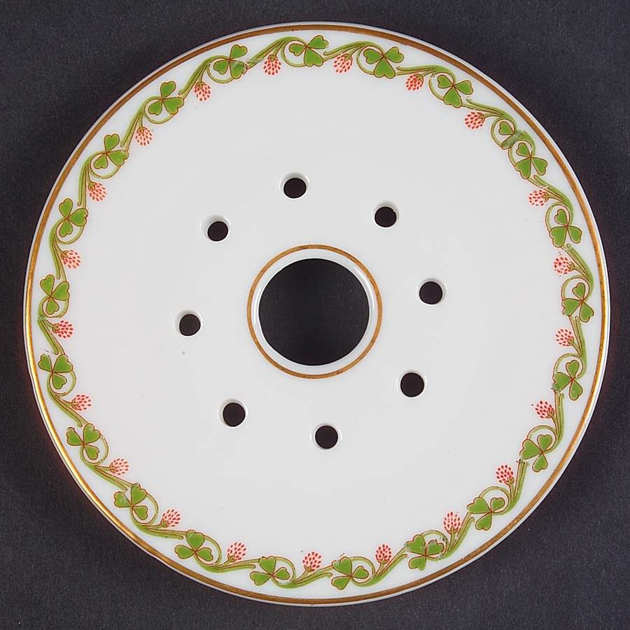 Clover Leaf Strainer for Round Butter by Haviland-1