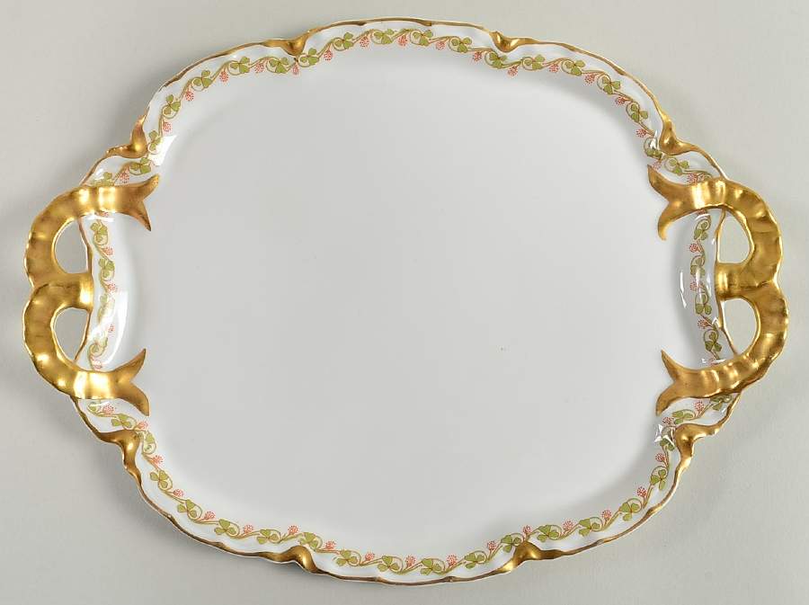 Clover Leaf Medium Oval Tray by Haviland-1