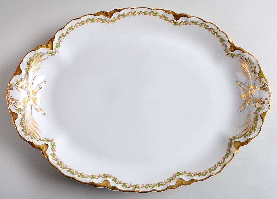 Clover Leaf 13" Oval Serving Platter by Haviland-1