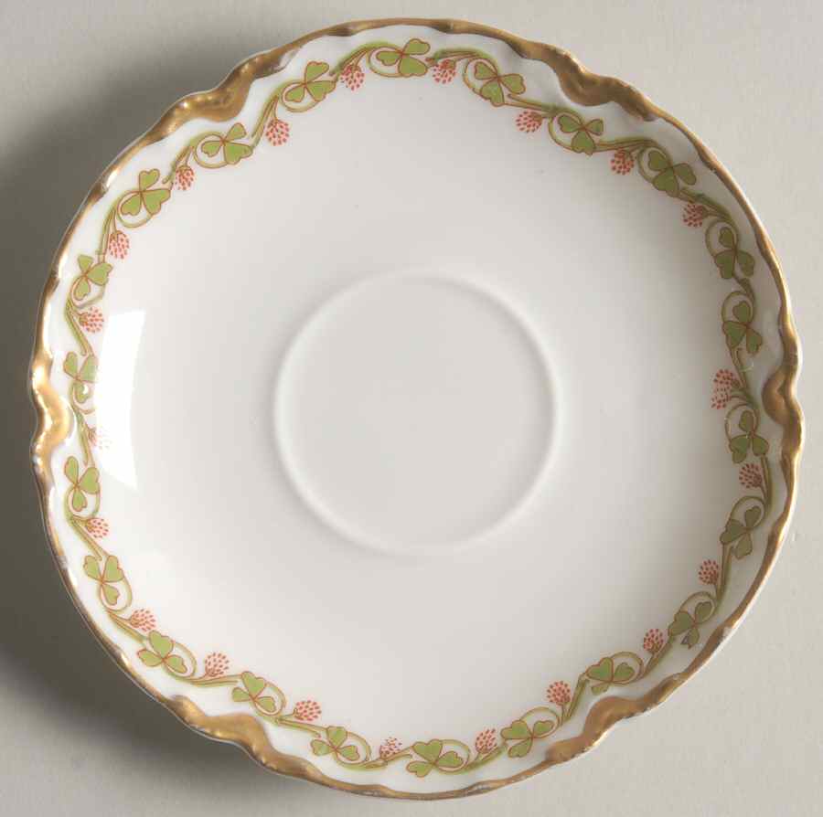 Clover Leaf Saucer for Flat Demitasse Cup by Haviland-1