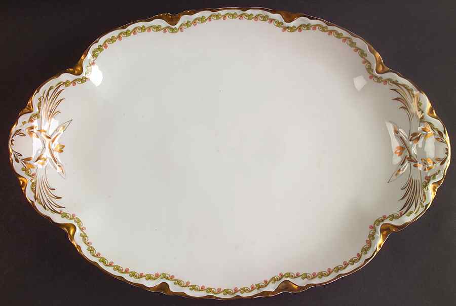 Clover Leaf 15" Oval Serving Platter by Haviland-1