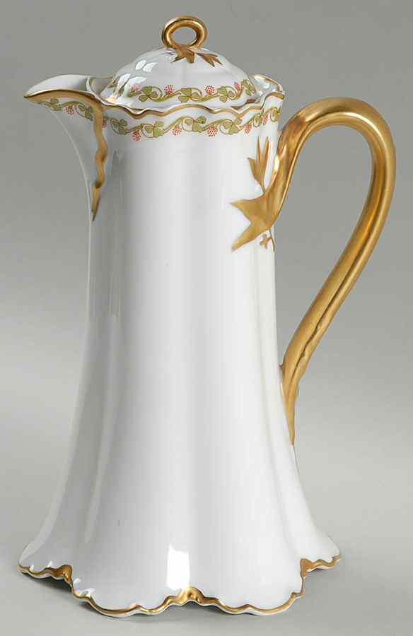 Clover Leaf Chocolate Pot & Lid by Haviland-1