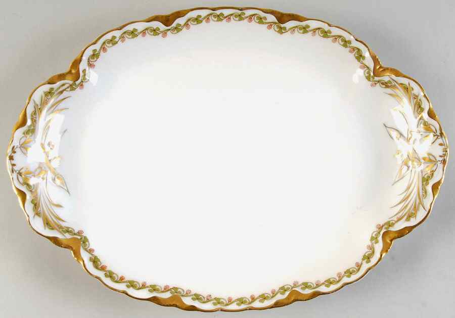 Clover Leaf 11" Oval Serving Platter by Haviland-1