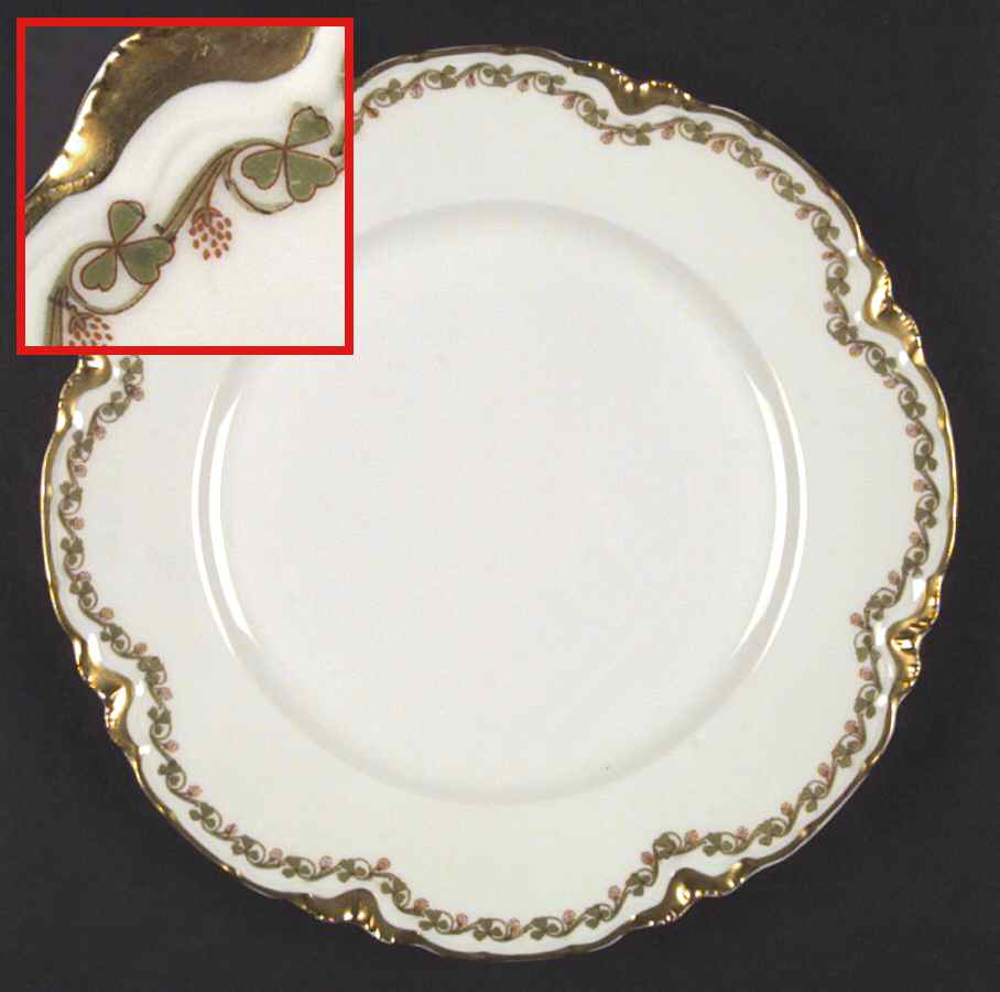 Clover Leaf Dinner Plate by Haviland-1