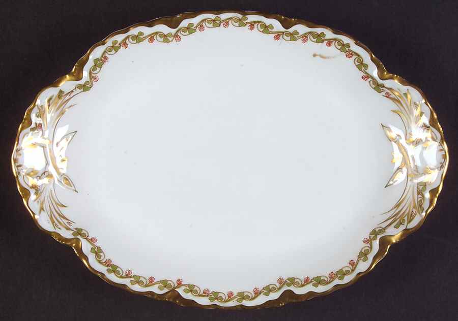 Clover Leaf 9" Oval Serving Platter by Haviland-1