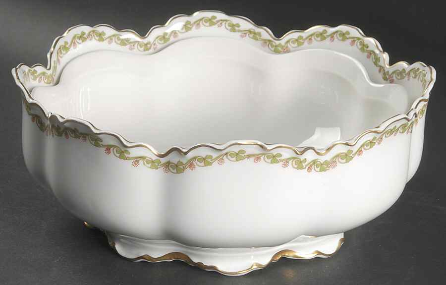 Clover Leaf Pudding Bowl & Liner by Haviland-1