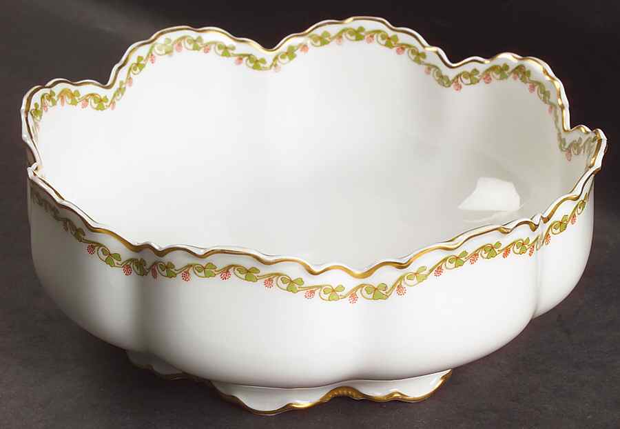 Clover Leaf Pudding Bowl No Liner by Haviland-1