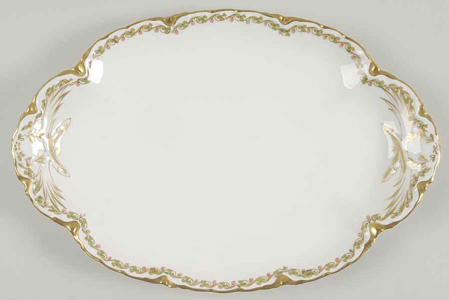 Clover Leaf 13" Oval Serving Platter by Haviland-1