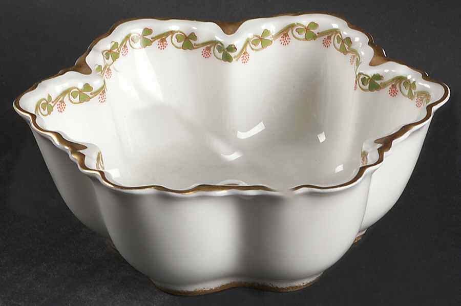Clover Leaf 5" Hexagonal Bowl by Haviland-1
