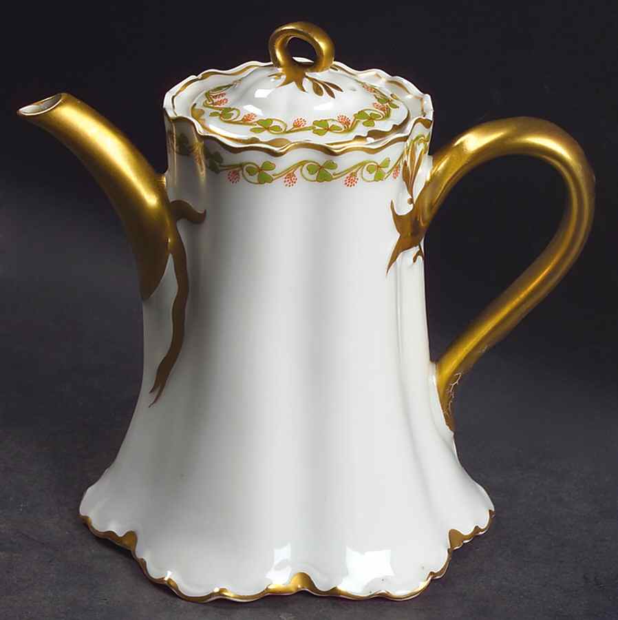 Clover Leaf Mini Teapot & Lid by Haviland-1