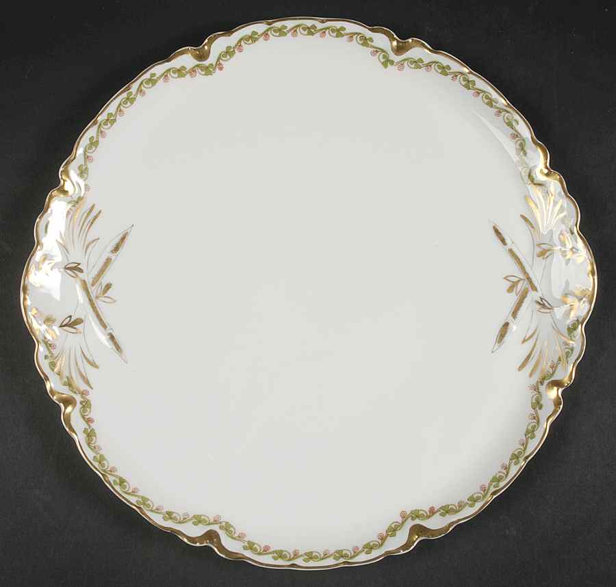 Clover Leaf 11" Round Tray by Haviland-1