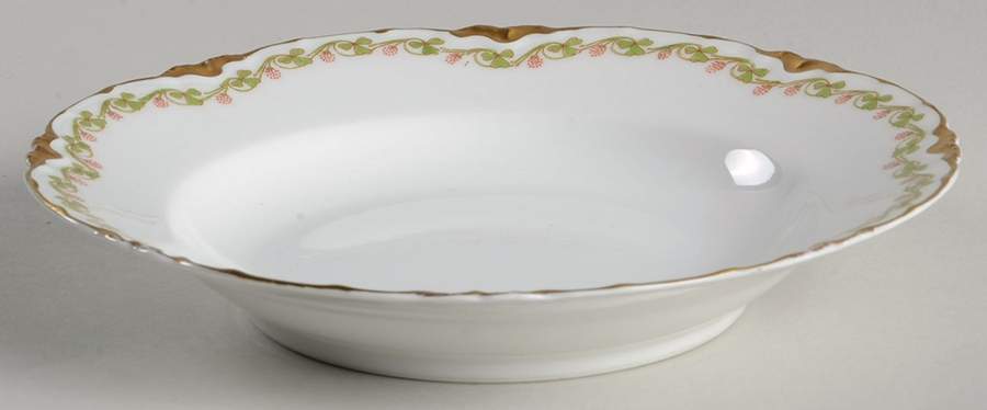 Clover Leaf Rim Soup Bowl by Haviland-1