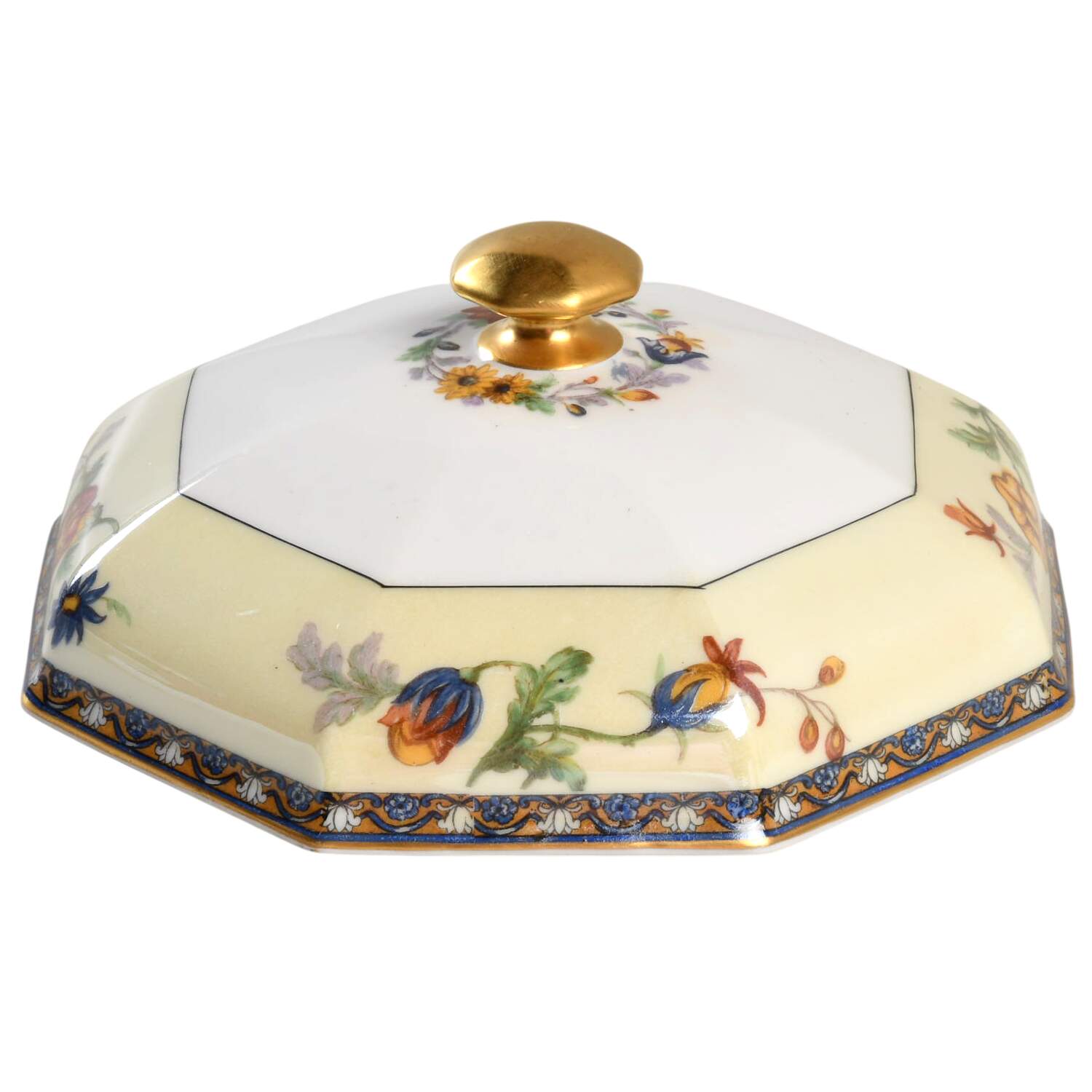 Cluny Lid for Round Butter by Haviland-1
