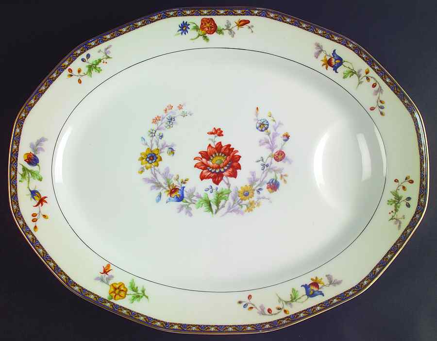 Cluny 15" Oval Serving Platter by Haviland-1
