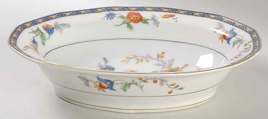 Cluny 9" Oval Vegetable Bowl by Haviland-1