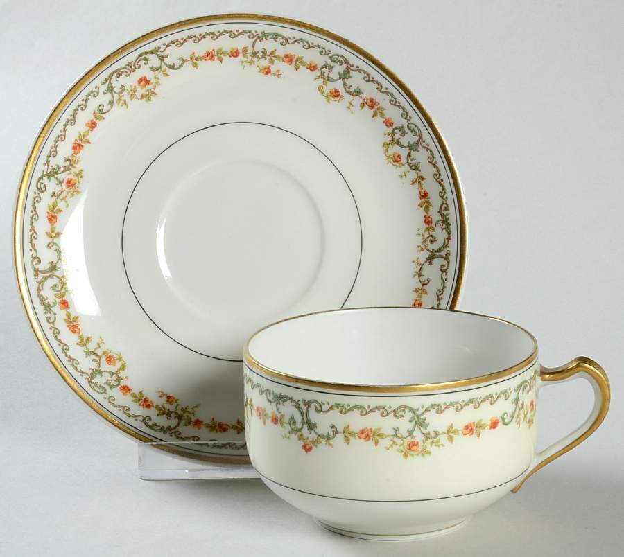 The Colmar Flat Cup & Saucer Set by Haviland-1