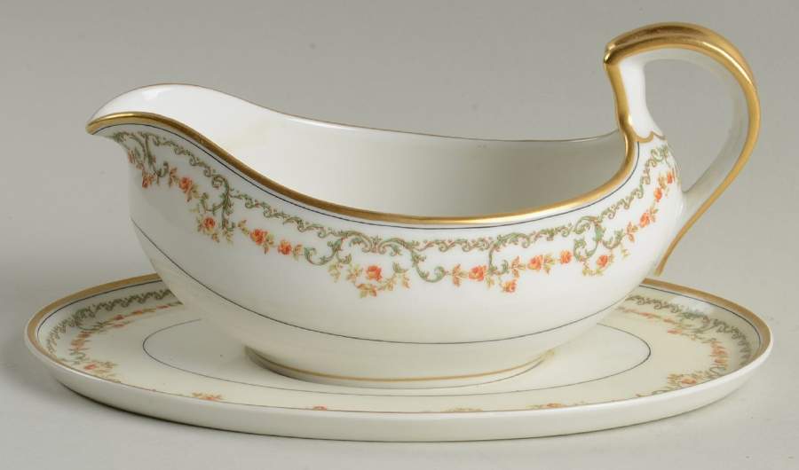 The Colmar Gravy Boat & Underplate by Haviland-1