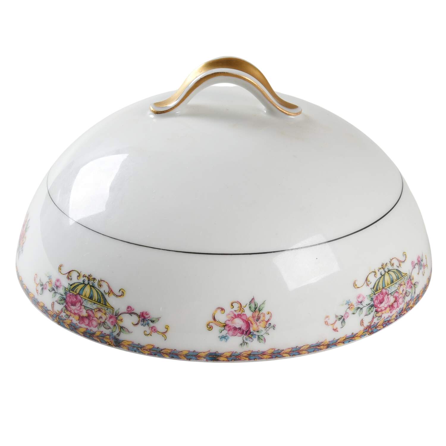 Commodore (No Trim) Lid for Round Butter by Haviland-1
