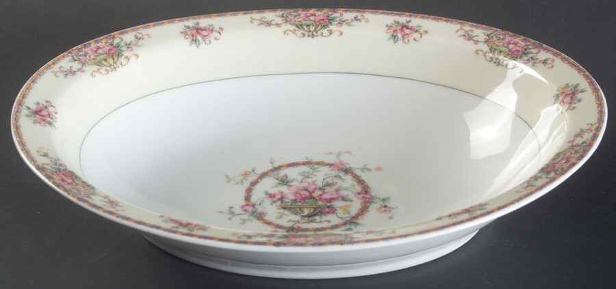 Commodore (No Trim) 10" Oval Vegetable Bowl by Haviland-1