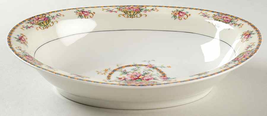 Commodore (No Trim) 9" Oval Vegetable Bowl by Haviland-1