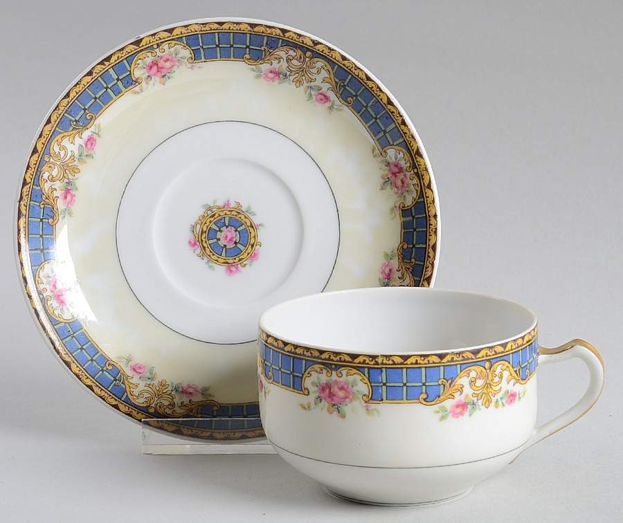 Concord Flat Cup & Saucer Set by Haviland-1