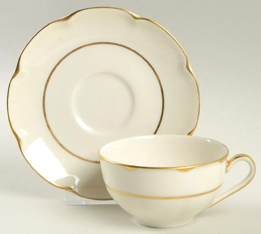 Concorde (New York) Flat Cup & Saucer Set by Haviland-1