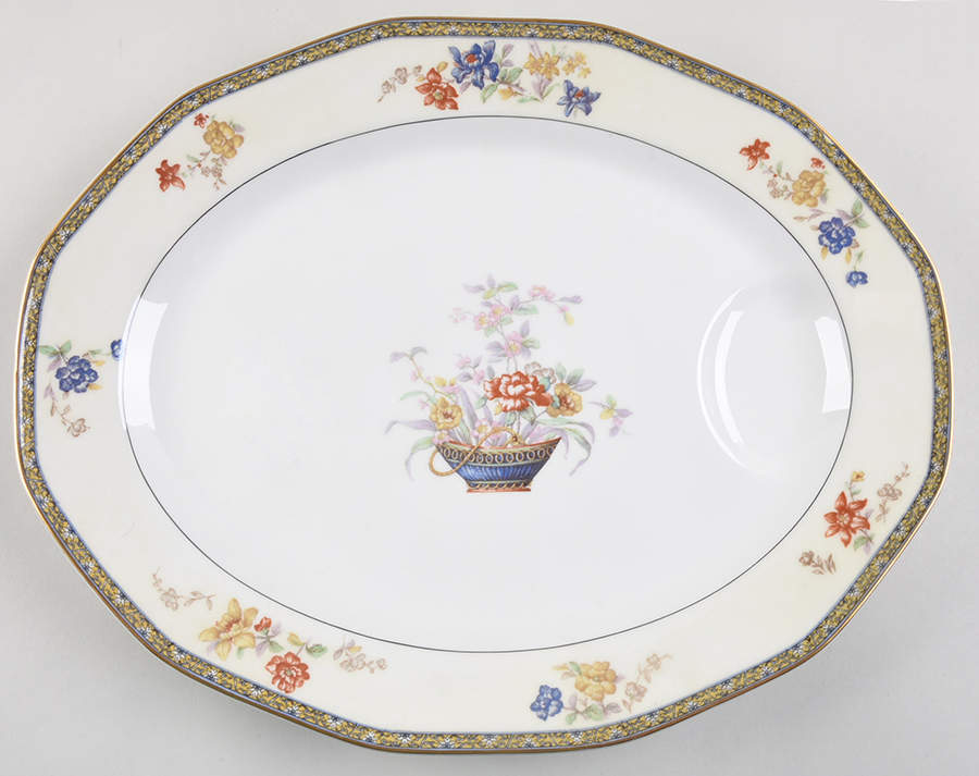 Coromandel 15" Oval Serving Platter by Haviland-1