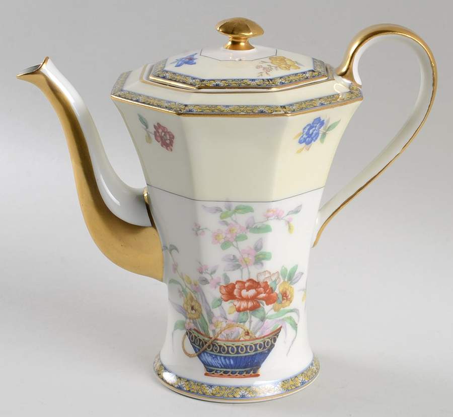 Coromandel Coffee Pot & Lid by Haviland-1